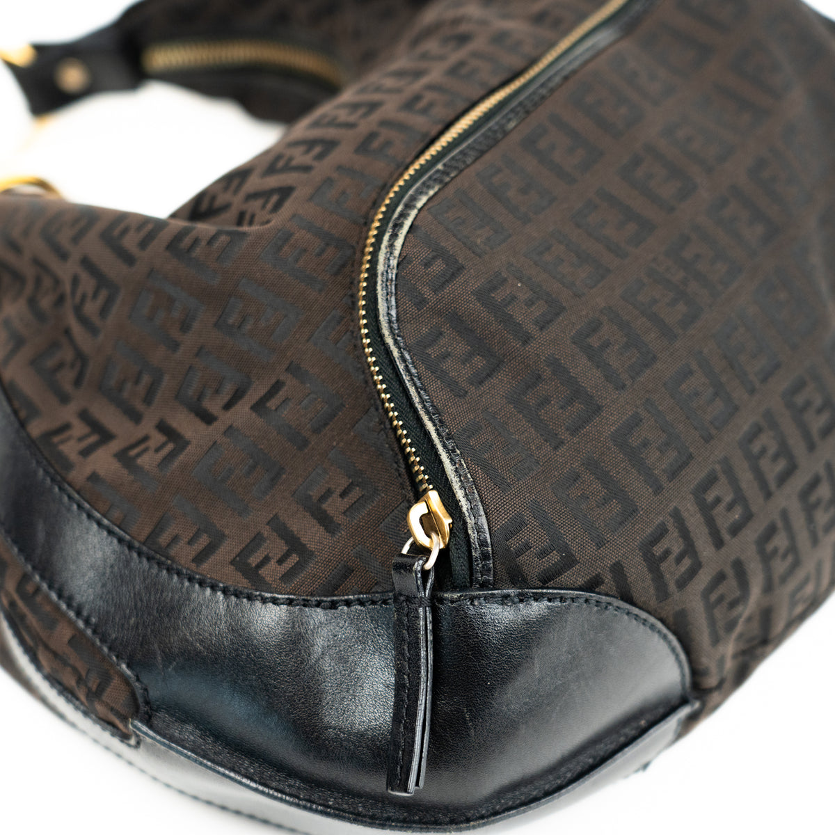 Fendi Zucchino Hobo Shoulder Bag