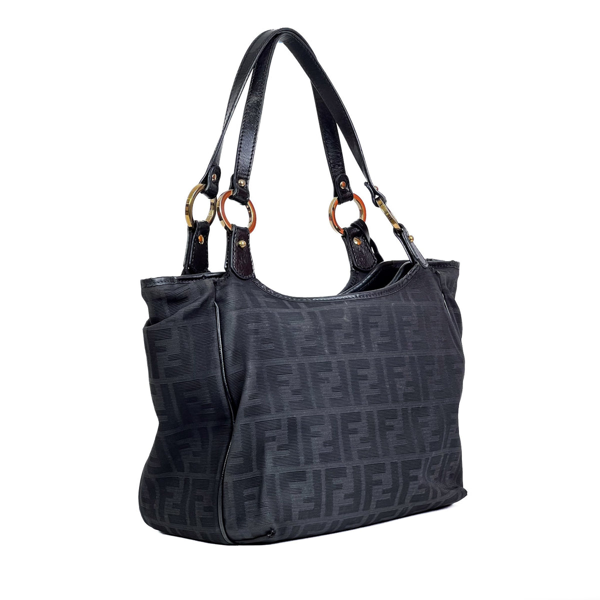 Fendi Chef Black Zucca Canvas Tote Bag - Saint Luxe