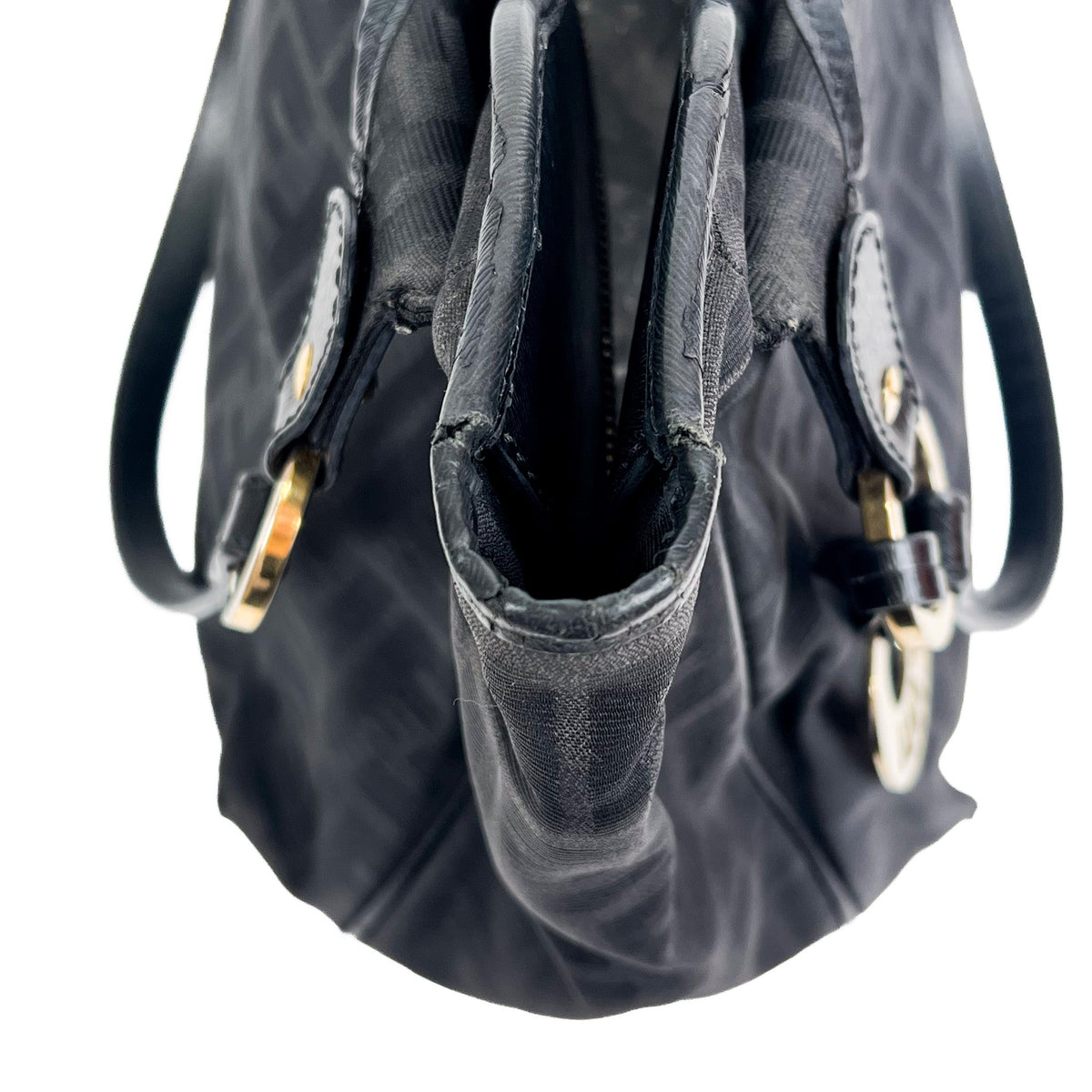 Fendi Chef Black Zucca Canvas Tote Bag - Saint Luxe