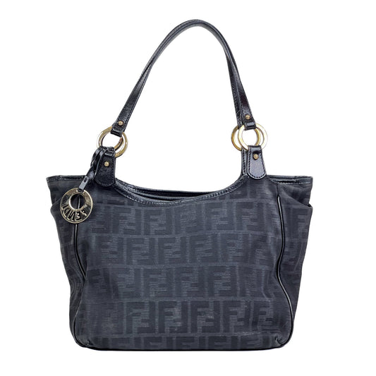 Fendi Chef Black Zucca Canvas Tote Bag - Saint Luxe