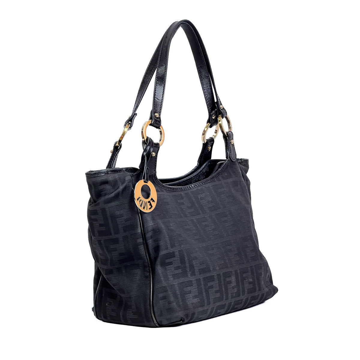 Fendi Chef Black Zucca Canvas Tote Bag - Saint Luxe