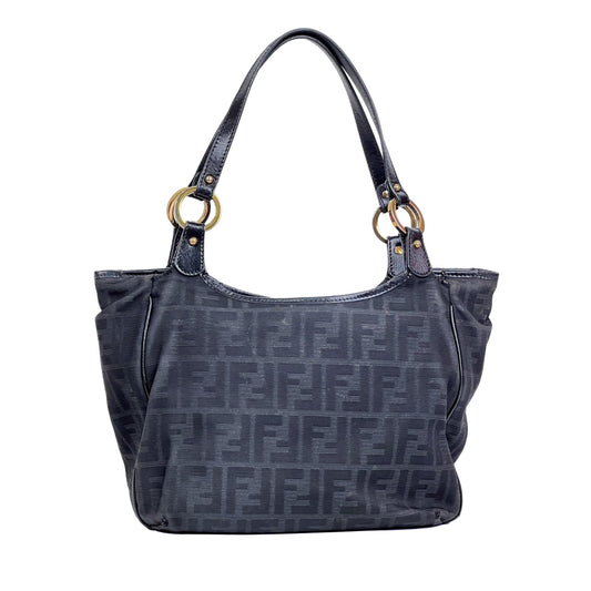Fendi Chef Black Zucca Canvas Tote Bag - Saint Luxe