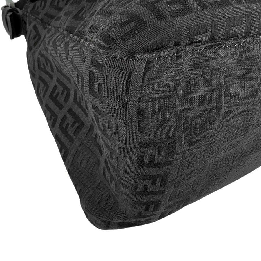 Fendi Mamma Baguette Black Zucca Shoulder Bag - St. Luxe