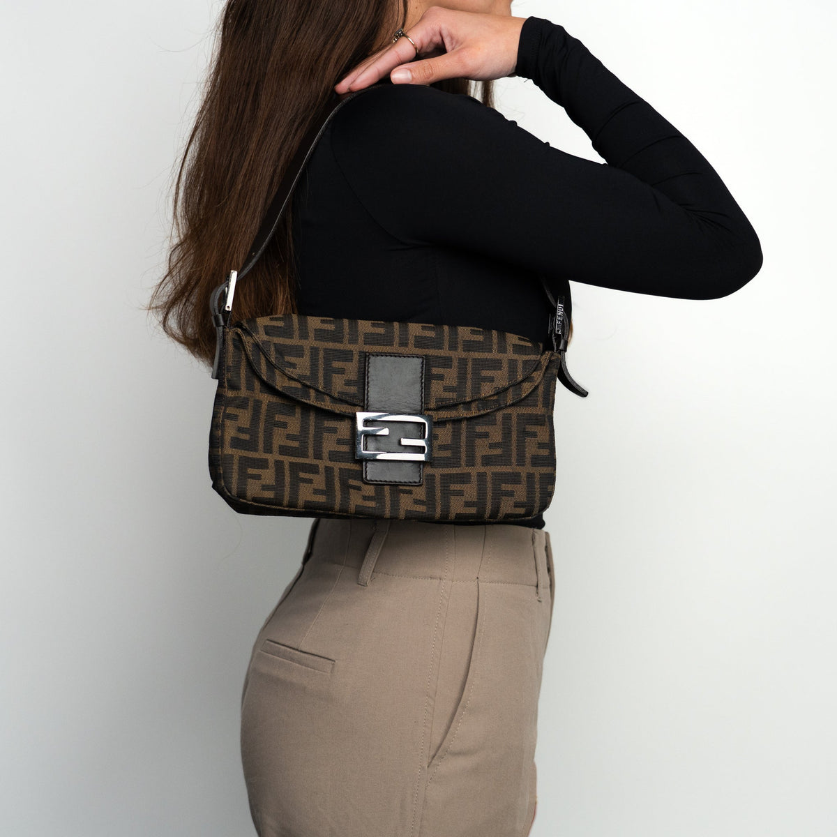 Fendi Zucca Baguette Brown - St. Luxe