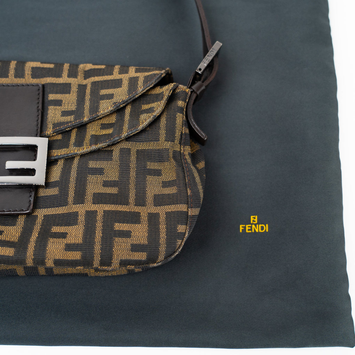 Fendi Zucca Baguette Brown - St. Luxe