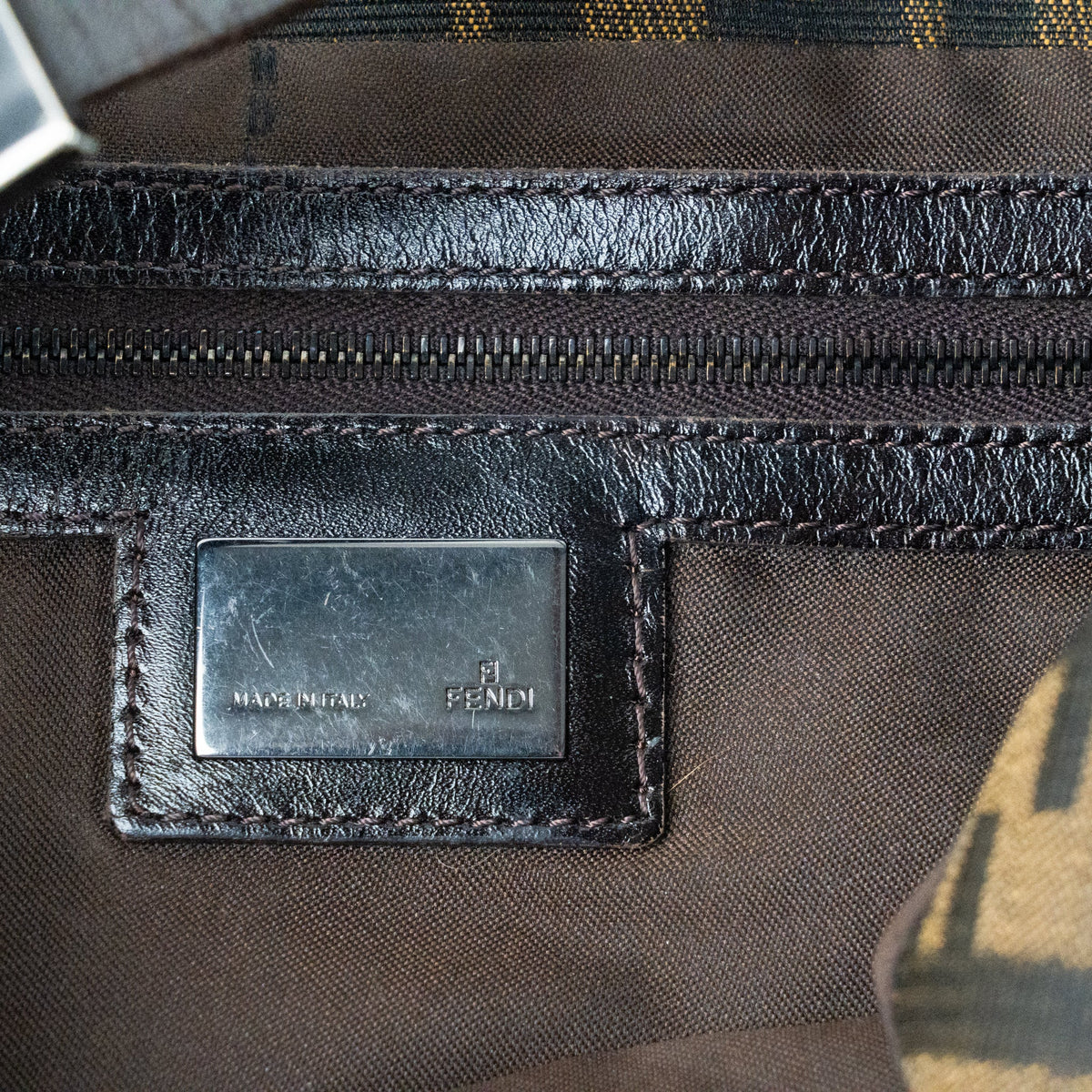 Fendi Zucca Baguette Brown - St. Luxe