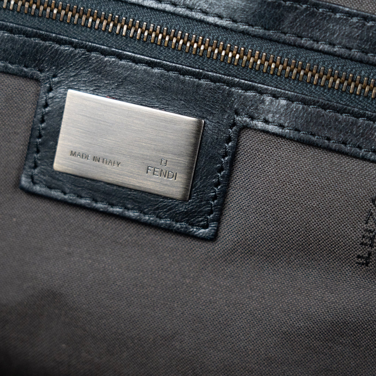 Fendi Zucca Chef Tote Bag in Black Suede - St. Luxe