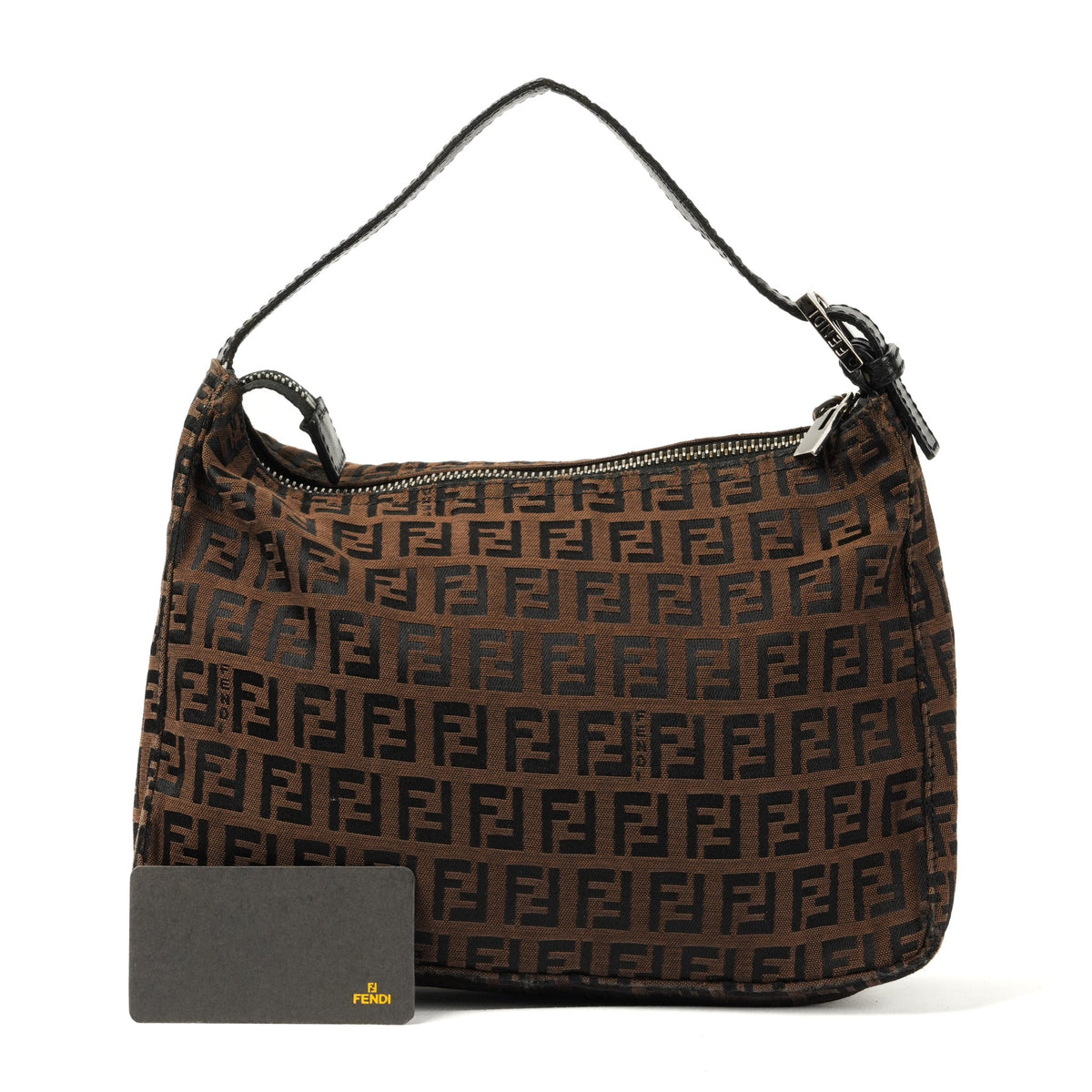 Fendi Zucchino Mini Handbag - Brown FF Monogram Canvas - St. Luxe