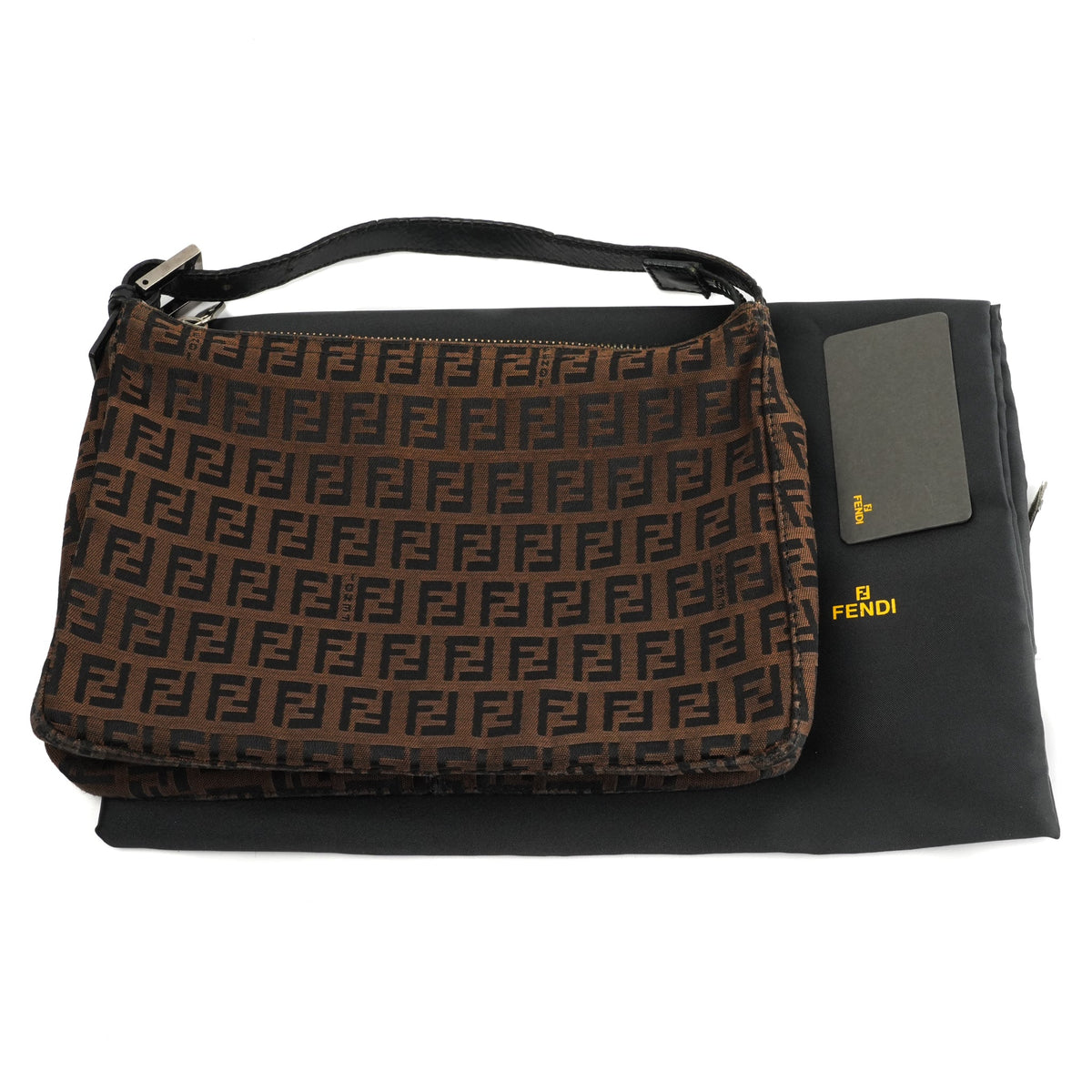 Fendi Zucchino Mini Handbag - Brown FF Monogram Canvas - St. Luxe