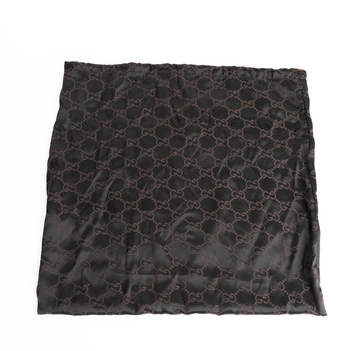 Gucci 97 suede GG Monogram Drawstring Tote Bag - St. Luxe