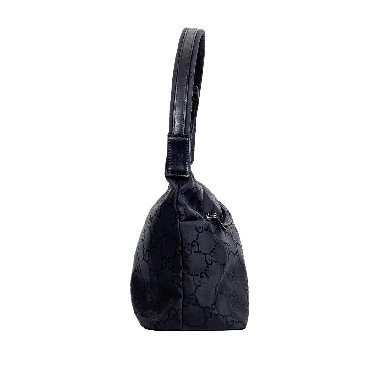 Gucci Black GG Nylon Shoulder Bag - Saint Luxe