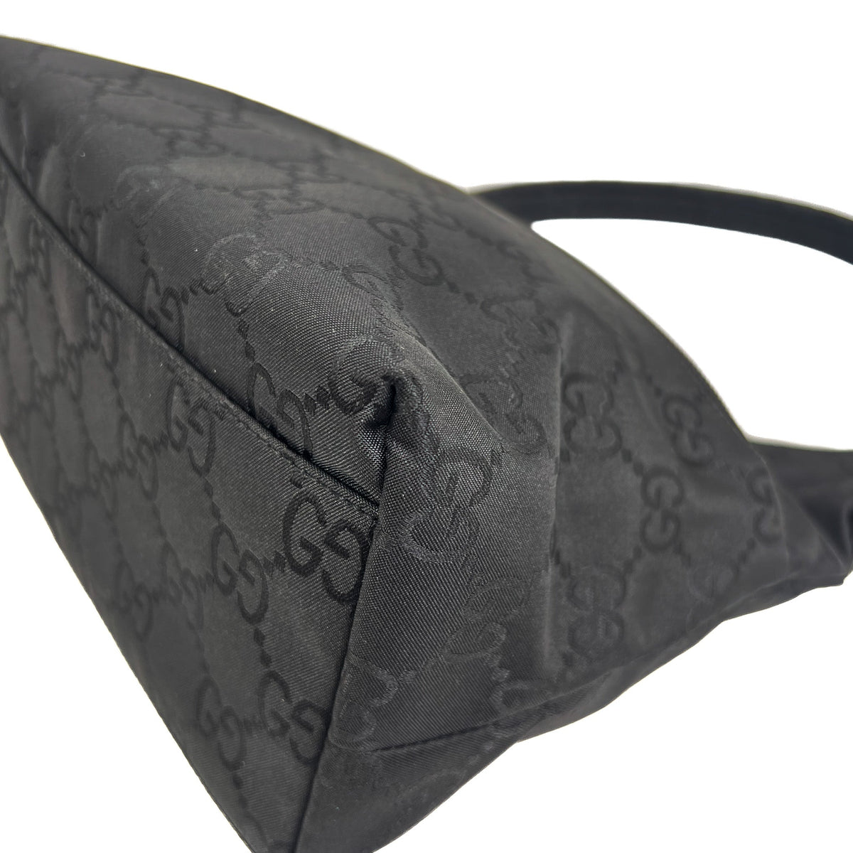 Gucci Black GG Nylon Shoulder Bag - Saint Luxe