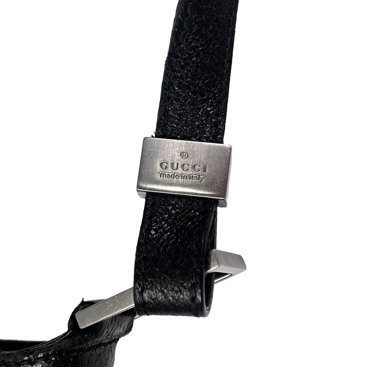 Gucci Black Hobo Nylon & Leather Shoulder Bag - Saint Luxe