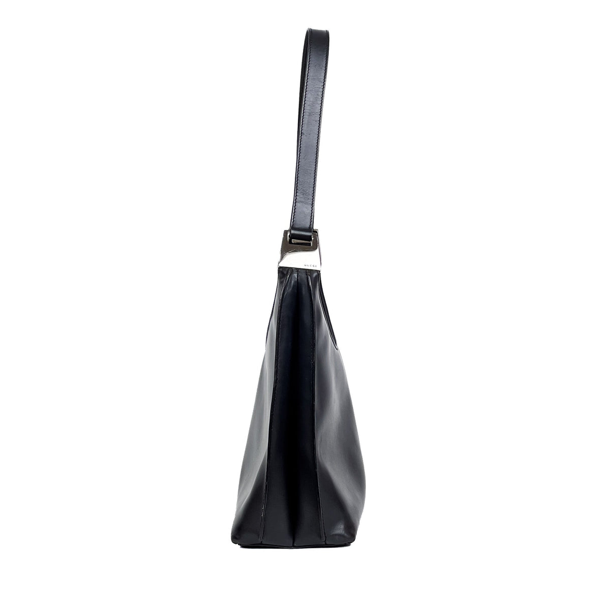 Gucci Black Leather Hobo Shoulder Bag - Saint Luxe