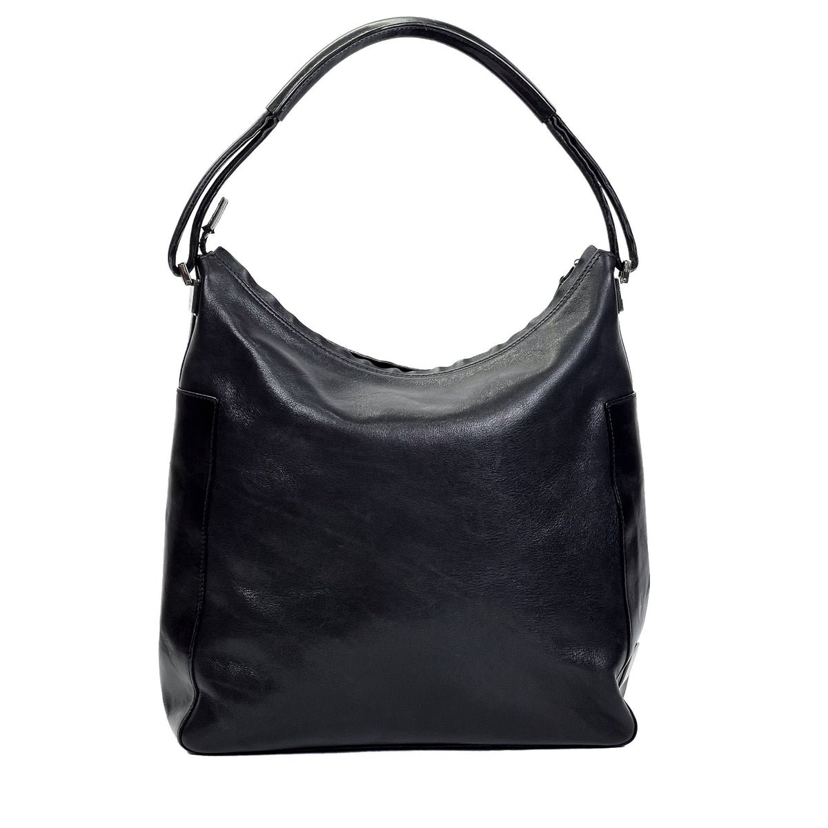 Gucci Black Leather Hobo Shoulder Bag - Saint Luxe