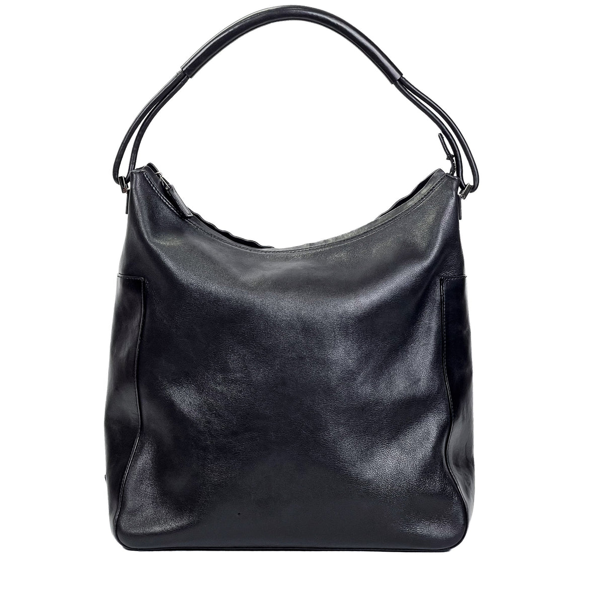 Gucci Black Leather Hobo Shoulder Bag - Saint Luxe
