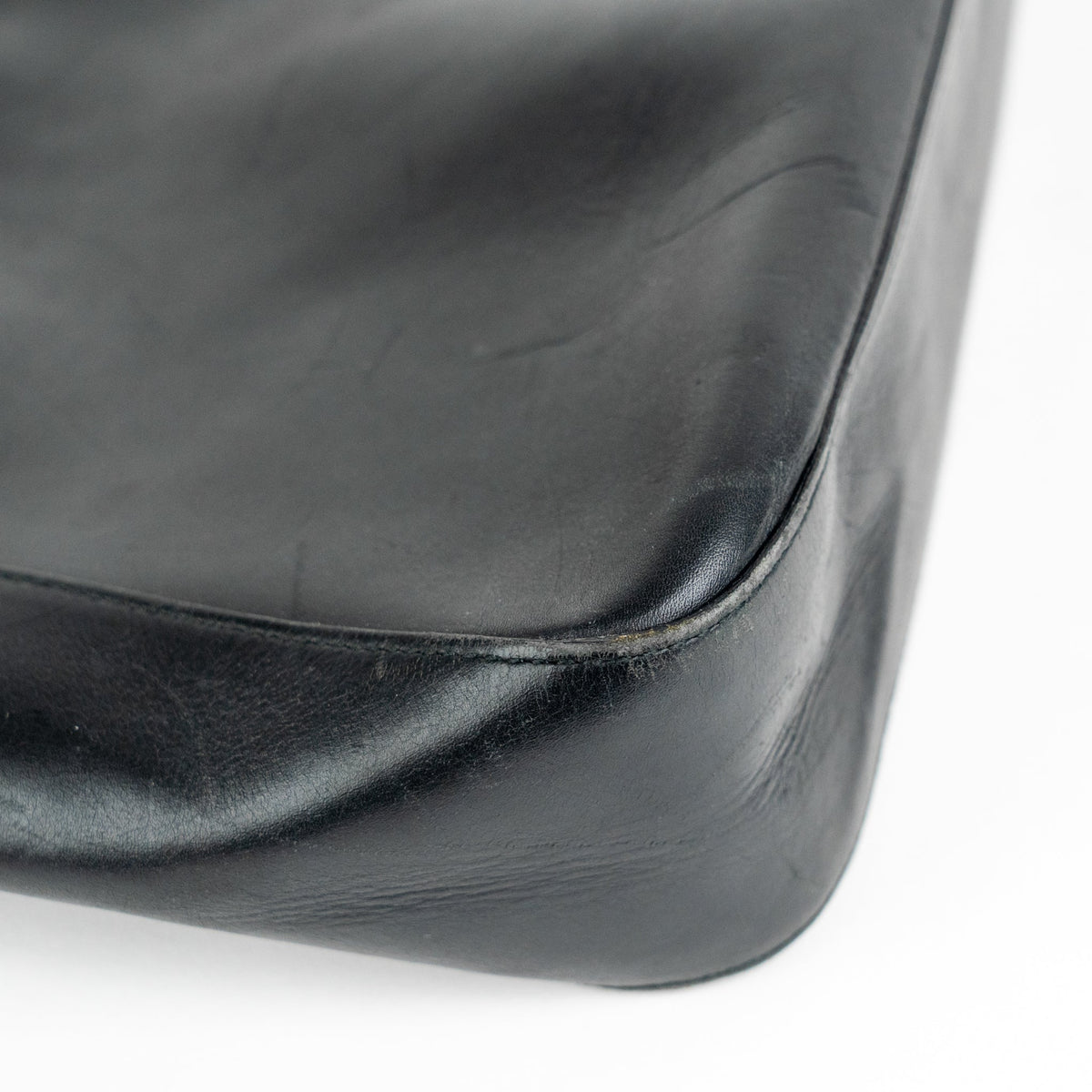 Gucci Black Leather Web Shoulder Tote Bag - St. Luxe