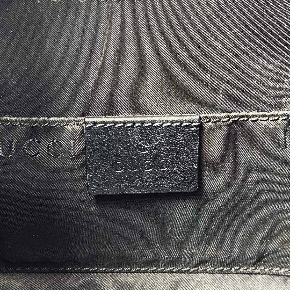 Gucci Black Nylon & Leather Hobo Shoulder Bag - Saint Luxe