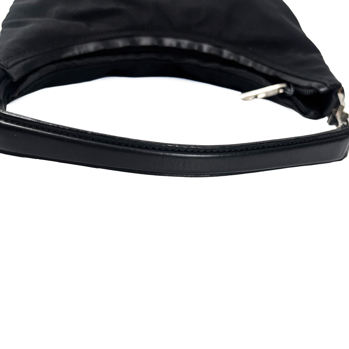 Gucci Black Nylon & Leather Hobo Shoulder Bag - Saint Luxe