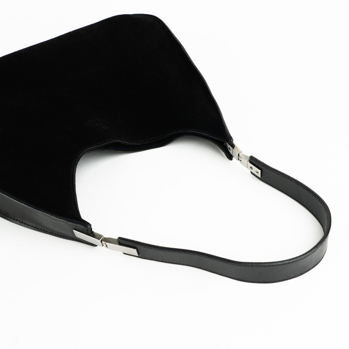 Gucci Black Suede Shoulder Bag - St. Luxe