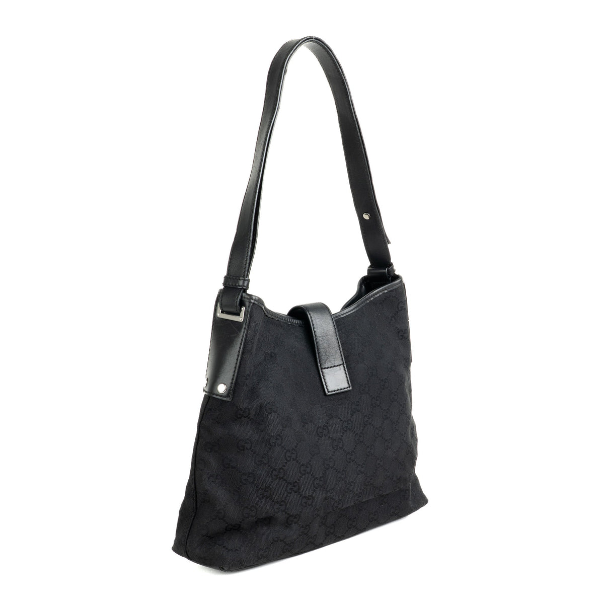 Gucci GG Canvas Pistol Lock Shoulder Bag - St. Luxe
