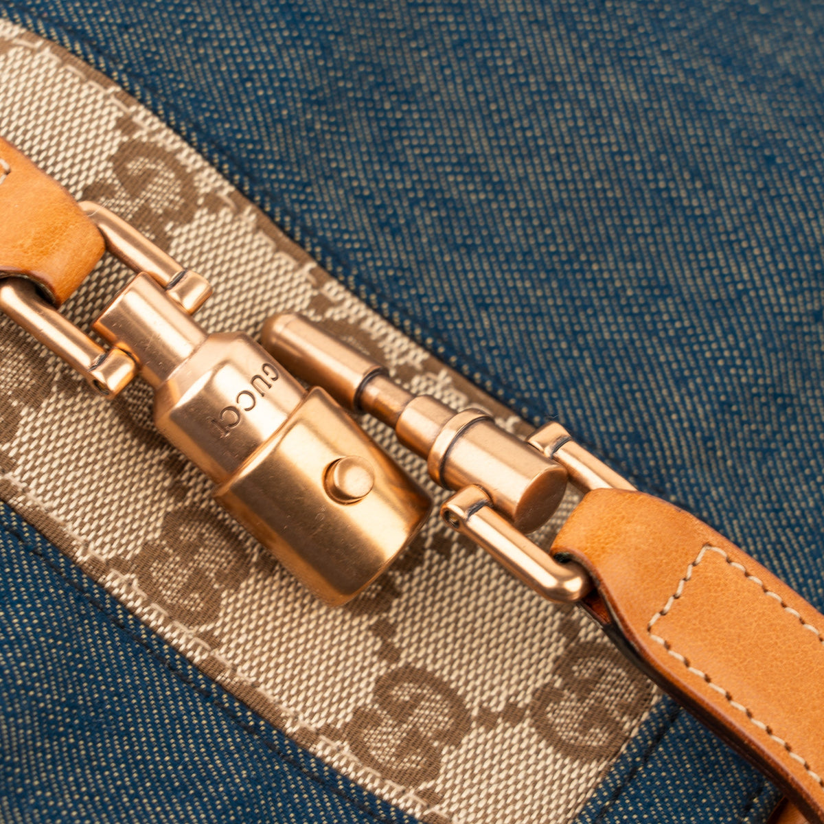 Gucci Jackie Blue Denim Canvas - St. Luxe