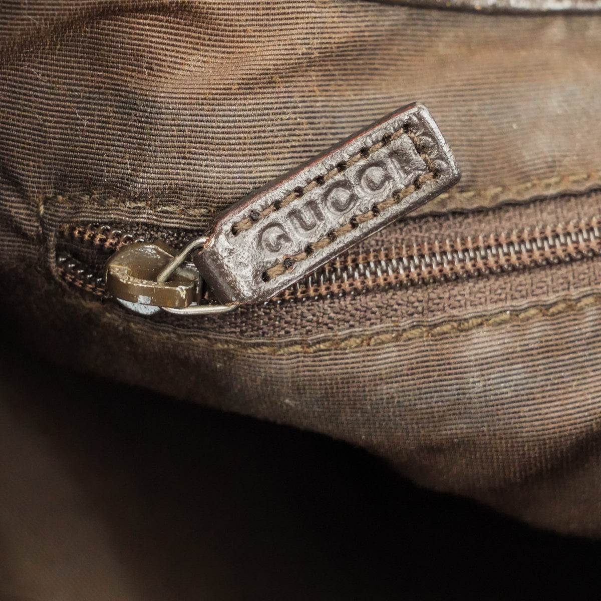 Gucci Jackie Brown GG Canvas Shoulder Bag - Silver Hardware - St. Luxe