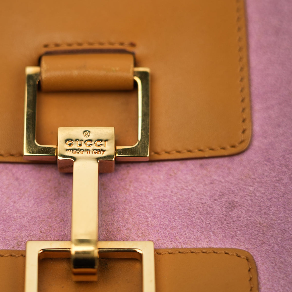 Gucci - Jackie Pink Suede Shoulder Bag - St. Luxe