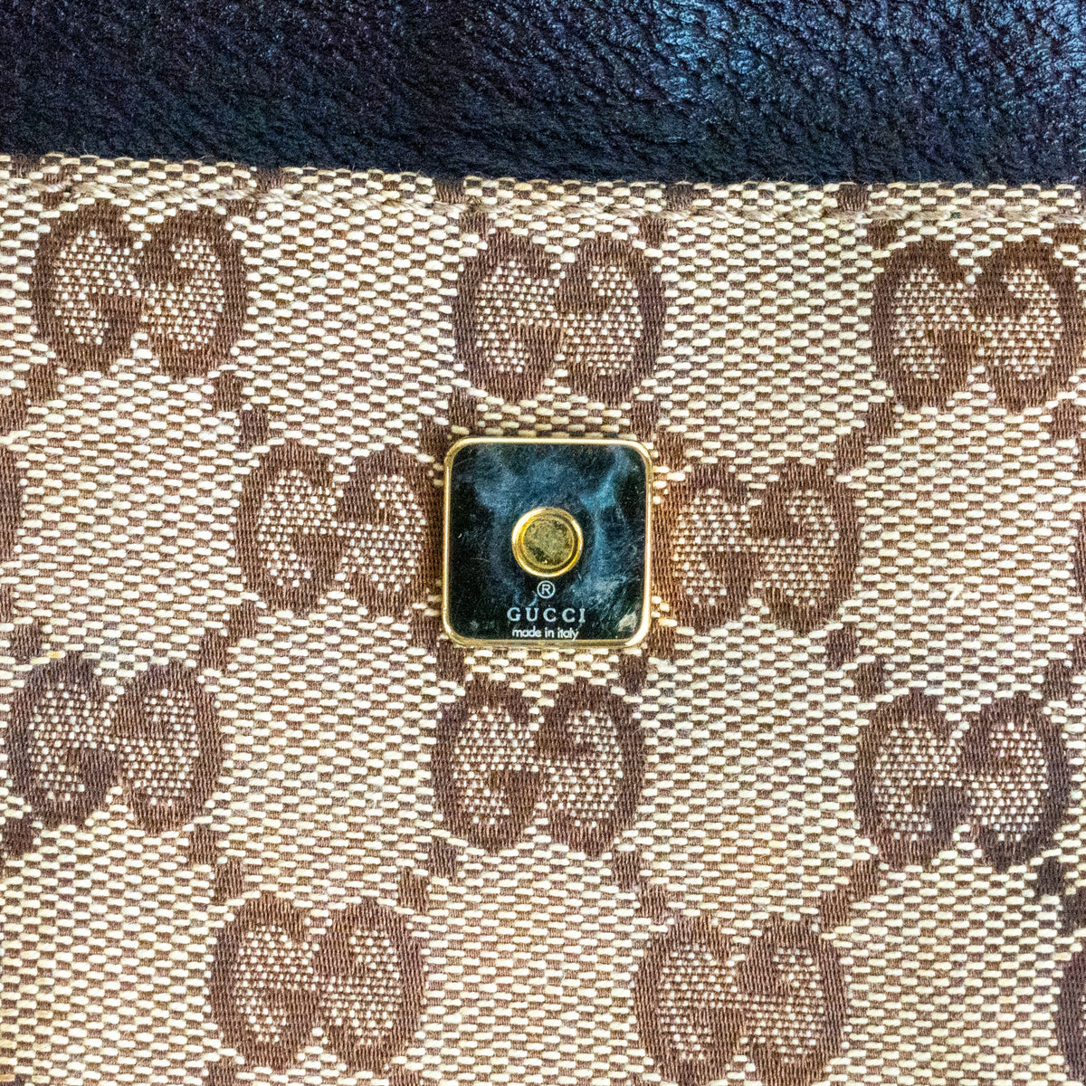 Gucci Monogram Abbey D Ring Tote Brown - St. Luxe