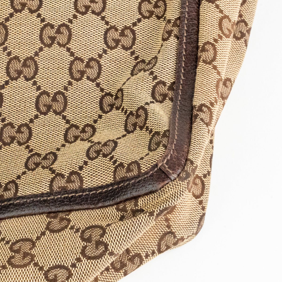 Gucci Monogram Abbey D Ring Tote Brown - St. Luxe