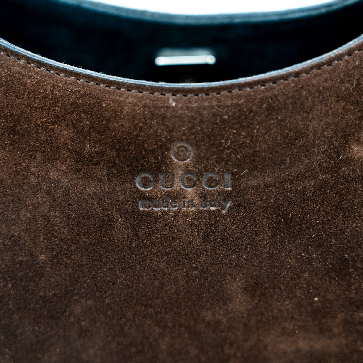 Gucci Suede Bamboo Shoulder Bag - St. Luxe