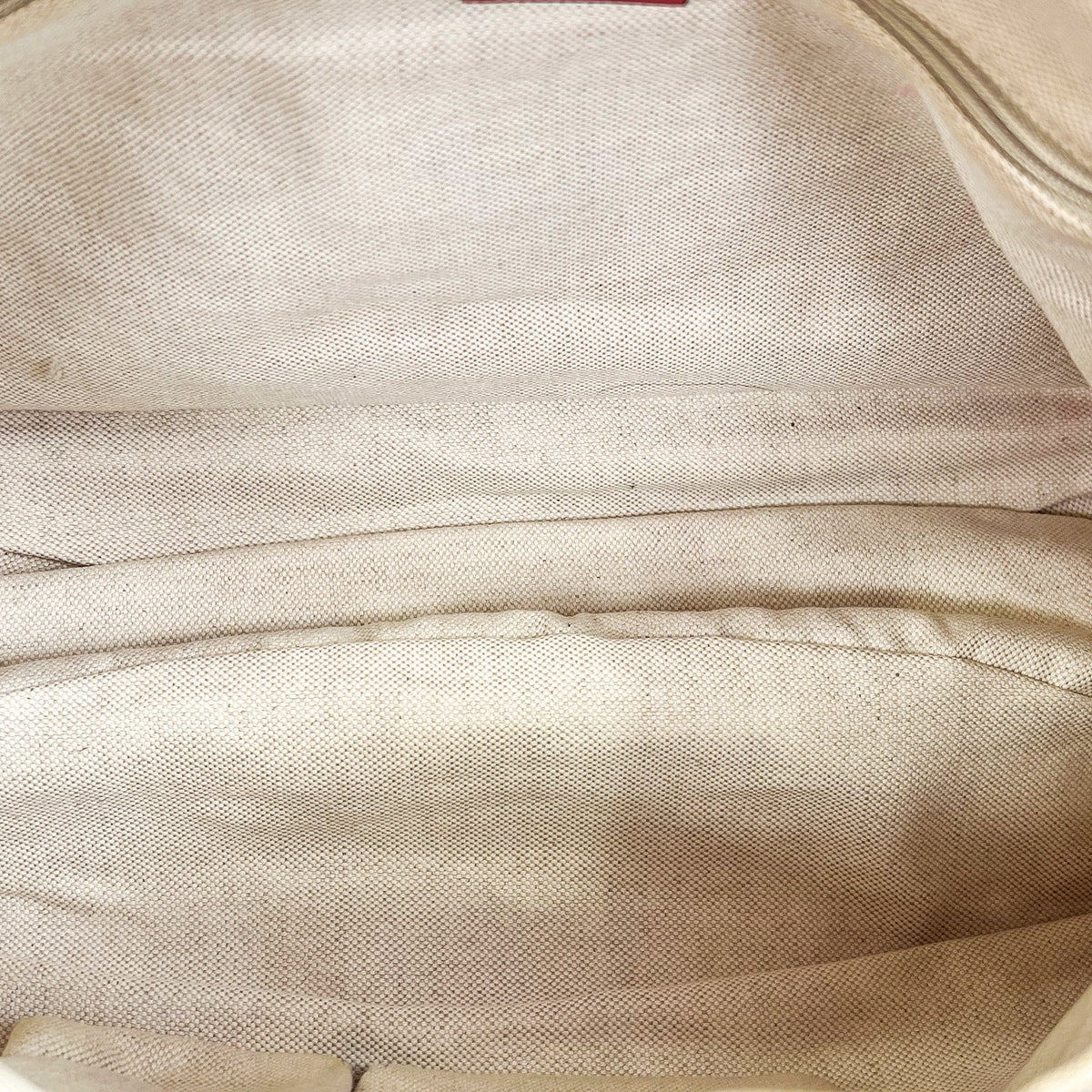 Gucci Sukey Medium Beige & Red-Brown Diamante Canvas Hobo Bag - Saint Luxe