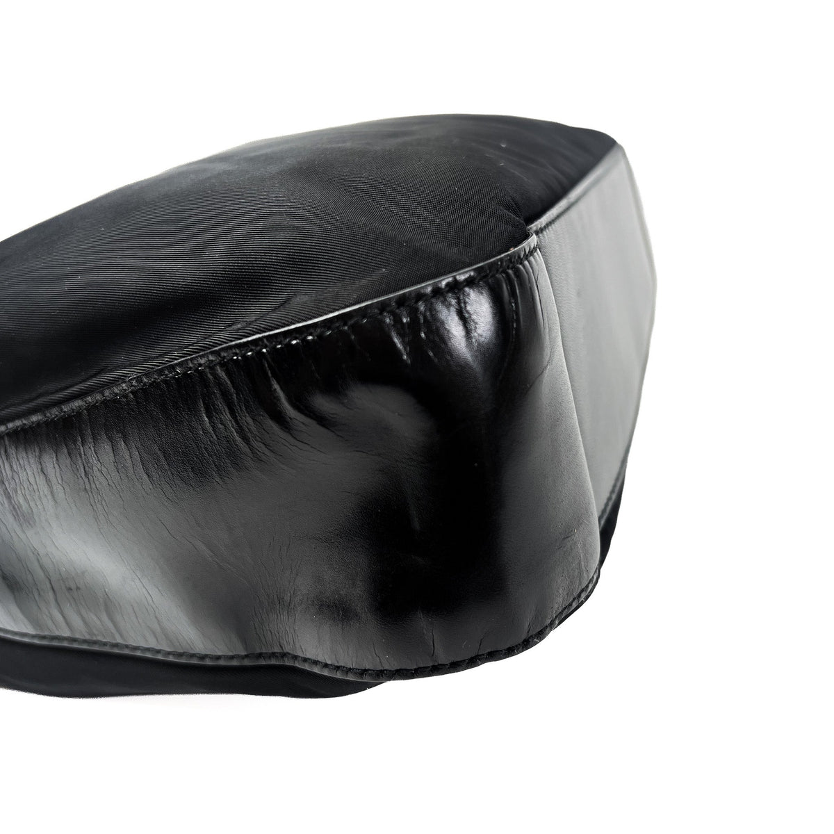 Prada Black Tessuto Nylon & Leather Shoulder Bag - Saint Luxe