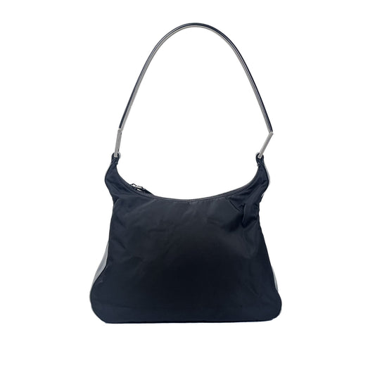 Prada Black Tessuto Nylon & Leather Shoulder Bag - Saint Luxe