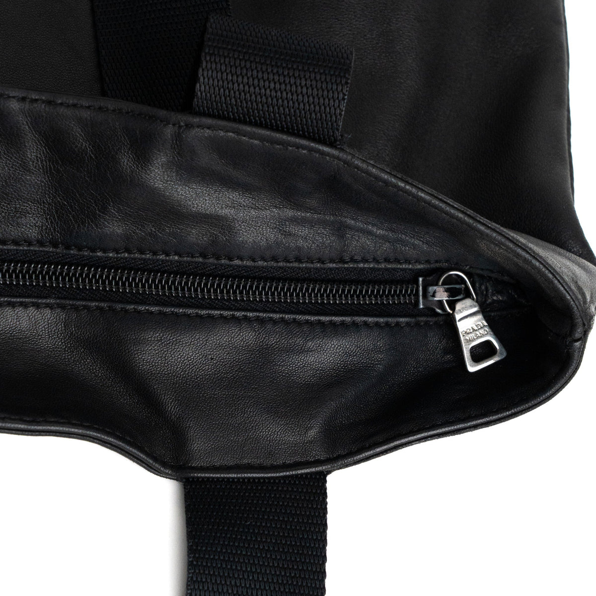 Prada Nappa City Black Leather Tote Bag - St. Luxe