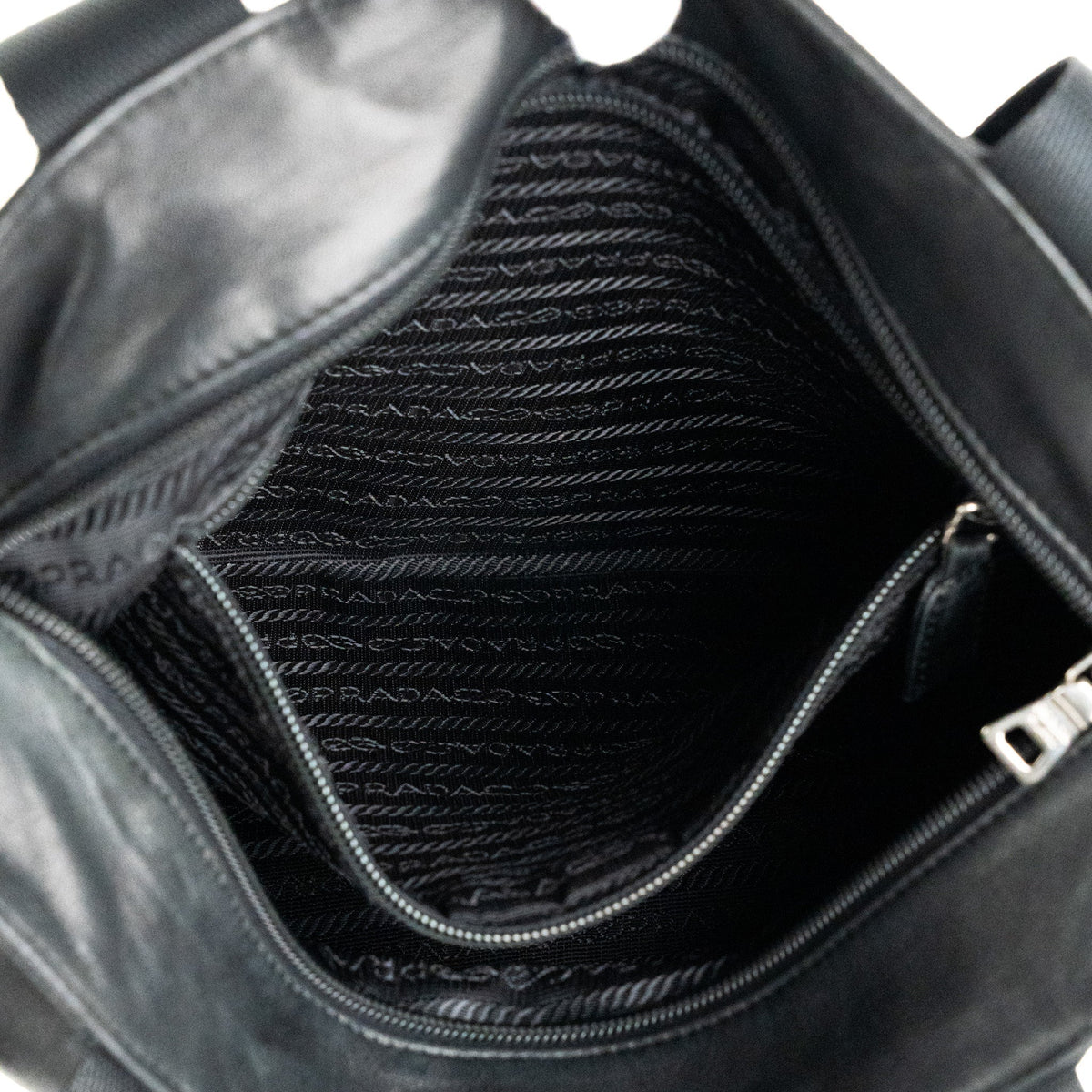 Prada Nappa City Black Leather Tote Bag - St. Luxe