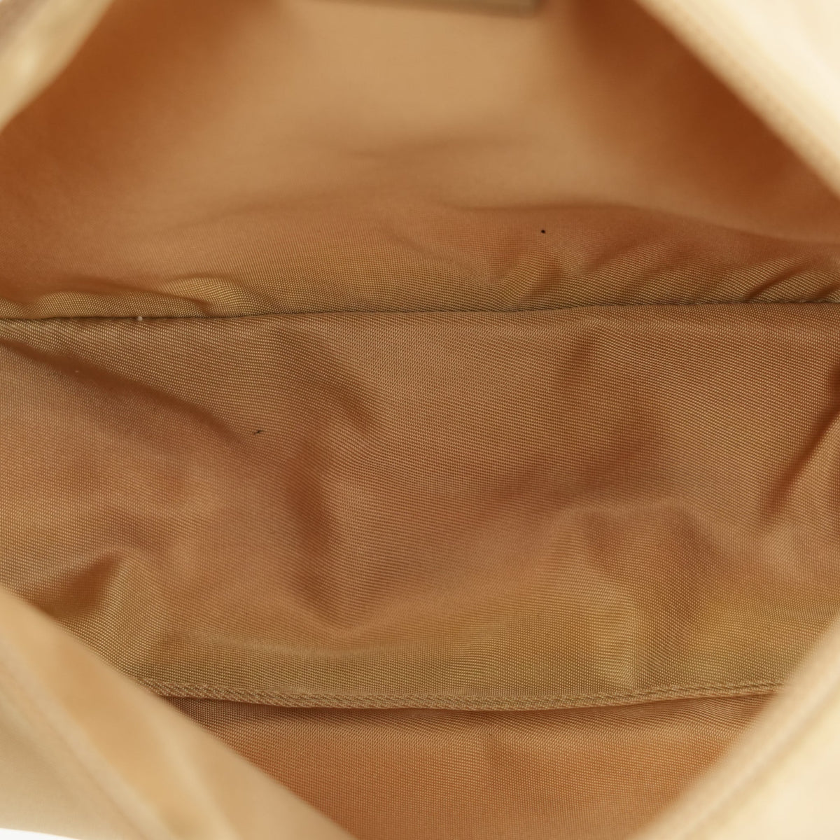 Prada Nylon Pochette - Beige with Silver Hardware - St. Luxe