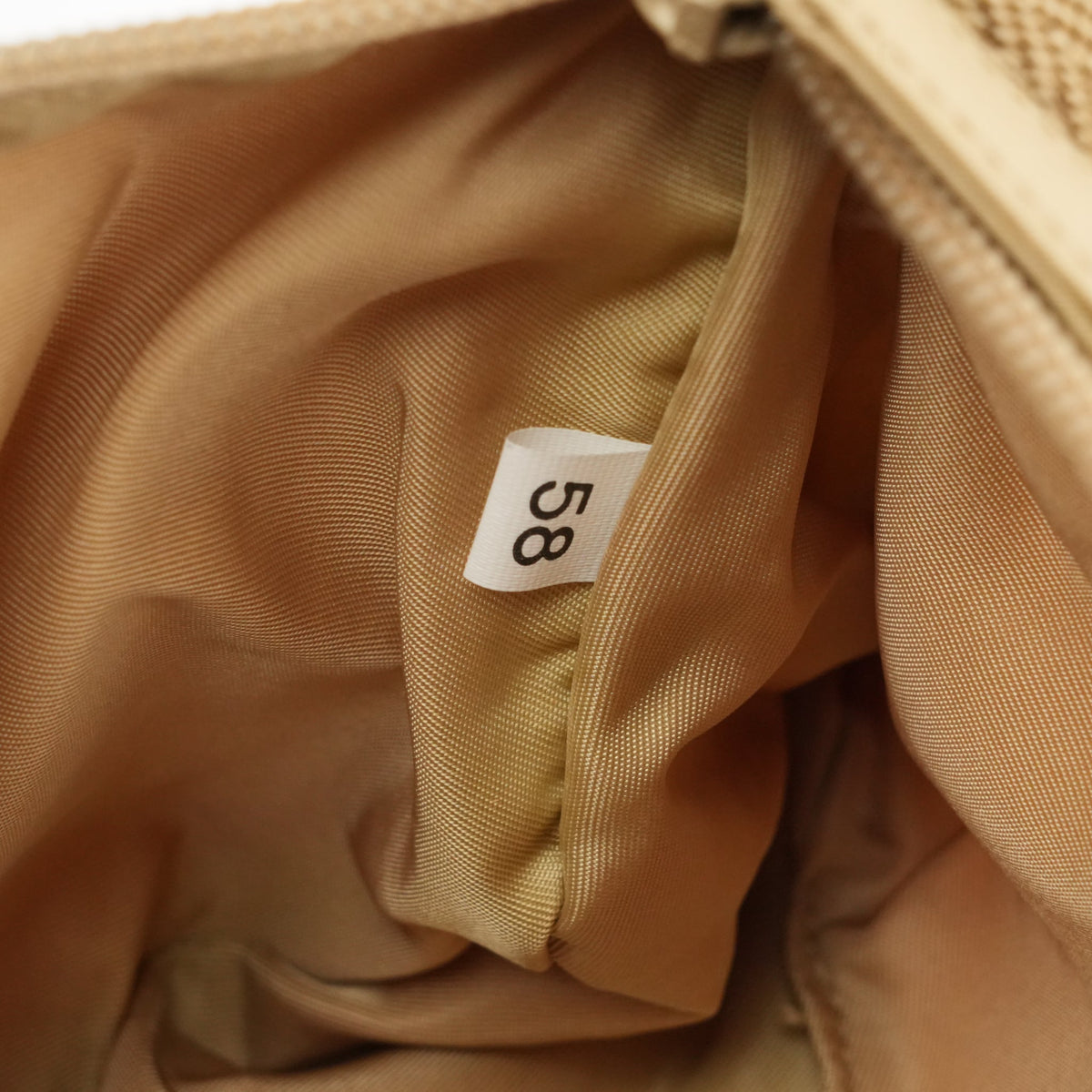 Prada Nylon Pochette - Beige with Silver Hardware - St. Luxe